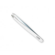 Tweezers Rubis Classic White, slanted tips