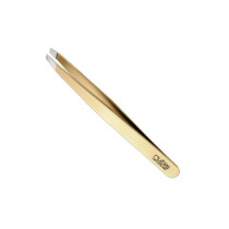 Tweezers Rubis Classic Gold, slanted tips