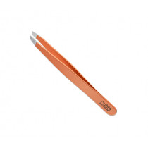 Tweezers Rubis Classic Satin Orange, slanted tips