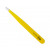 Tweezers Zvetko BG Yellow, slant, 9 cm